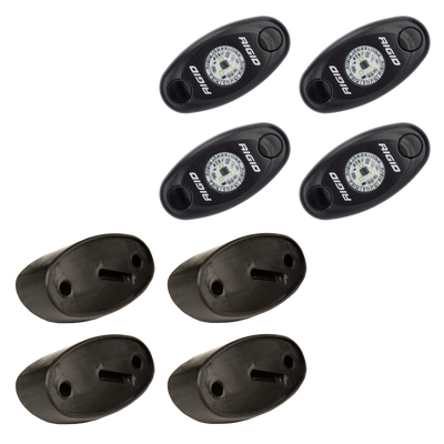 Rigid Industries 400213 Rock Light Kit Cool Red Set of 4