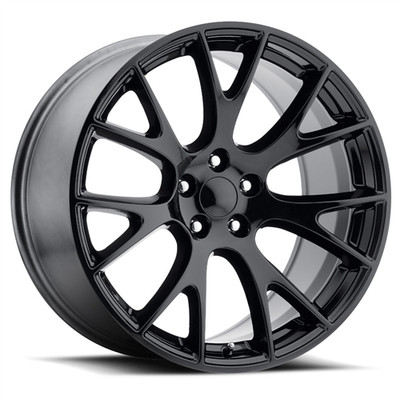 Factory Reproductions 70095151502 FR70 20x9.5 5x115 +15 Hellcat Replica Wheel in Gloss Black Factory Reproductions 70095151502 FR70 20x9.5 5x115 +15 Hellcat Replica Wheel in Gloss Black