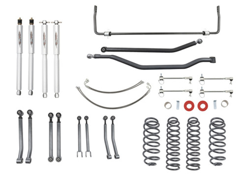 Belltech 153201TPS 4" Lift Kit with Trail Performance Shocks & Rear Sway Bar for 07-18 Jeep Wrangler Unlimited JK