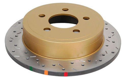 DBA 42535XS 4000 Series XS Gold Brake Rotor Rear 285mm for 03-06 Jeep Wrangler TJ & Unlimited