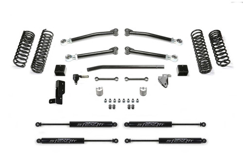 Fabtech K4202M 3" Trail Lift Kit with Stealth Shocks for 21-25 Jeep Wrangler JL 4xe