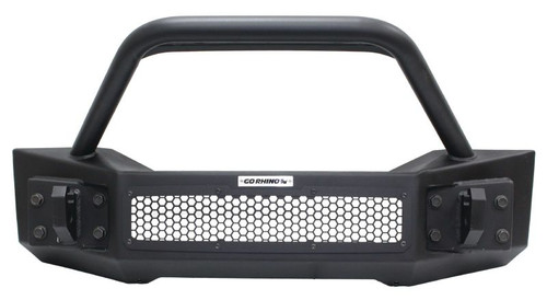 Go Rhino 331101T Rockline Stubby PreRunner Front Bumper for 07-18 Jeep Wrangler JK, 18-25 JL & 20-25 Gladiator JT