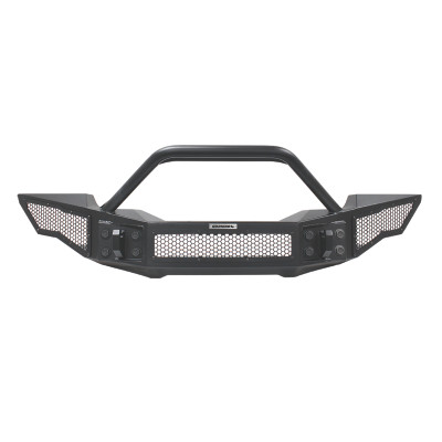 Go Rhino 331201T Rockline Full Width PreRunner Front Bumper for 07-18 Jeep Wrangler JK, 18-25 JL & 20-25 Gladiator JT
