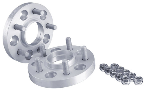 H&R 50135715 Trak+ Wheel Spacers 25mm M14x1.5 5x115 Bolt Pattern Silver