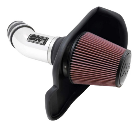K&N 69-2545TP Cold Air Intake High-Flow Aluminum Tube for 11-23 Challenger, Charger SRT8, SRT 392 & 12-14 300C SRT8 6.4L HEMI