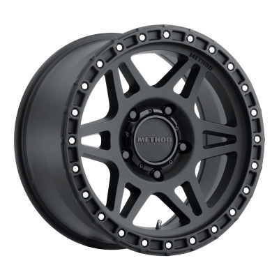 Method MR31279050512N 17x9 5x5 4.5" Backspace Matte Black Wheel for 07-25 Jeep Wrangler JK, JL & Gladiator JT