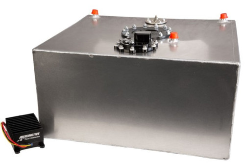 Aeromotive 19308 Fuel Cell with Integrated Brushless Eliminator In-Tank Fuel Pump Module, True Variable Speed Controller & 90 Degree Pre-Pump Fuel Filter Outlet 15 Gallon