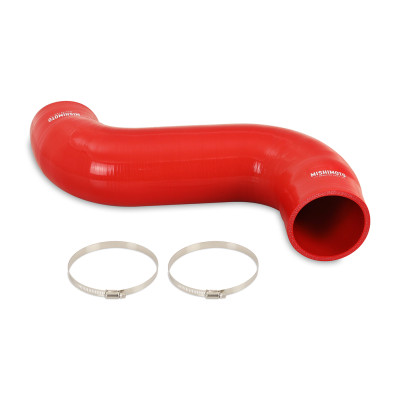 Mishimoto MMHOSE-RAM-03IHRD Silicone Intake Hose Red for 03-07 Dodge Ram 2500/3500/4500/5500 5.9L Cummins