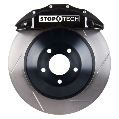 StopTech 82.243.6100.51 Touring Big Brake Kit Black 6 Piston Calipers 1-Piece Slotted Rotors Front