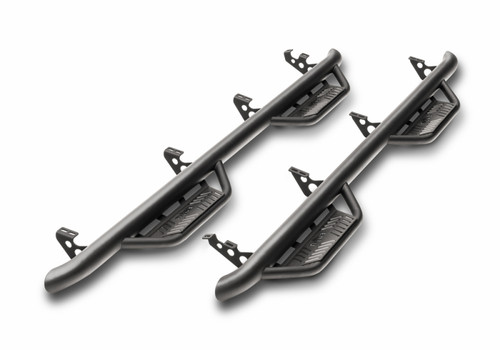 N-Fab HPJ1980T-SS Podium Steps Textured Black for 20-25 Jeep Gladiator JT