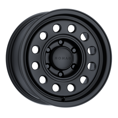 Nomad N501SB-57012-10 501SB Convoy Satin Black 15x7 5x4.5 3.61" Backspace Wheel for 84-06 Jeep Cherokee XJ, Comanche MJ, Grand Cherokee ZJ, Wrangler YJ & TJ