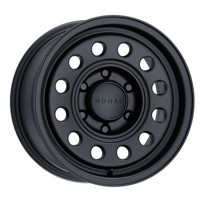 Nomad N501SB-78550-10 501SB Convoy Satin Black 17x8.5 5x5 4.36" Backspace Wheel for 07-25 Jeep Wrangler JK, JL & Gladiator JT