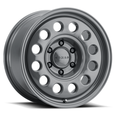Nomad N501UG-57012-10 501UG Convoy Utility Gray 15x7 5x4.5 3.61" Backspace Wheel for 84-06 Jeep Cherokee XJ, Comanche MJ, Grand Cherokee ZJ, Wrangler YJ & TJ