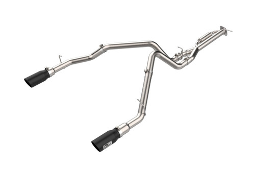 aFe Power 49-32088-B Vulcan Series 3" 304 Stainless Steel Cat-Back Exhaust System Black Tips for 25-26 RAM 1500 3.0L Hurricane