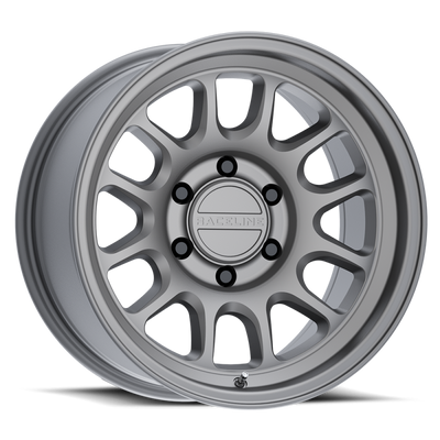 Raceline 958T-78012+30 958B Rogue Titanium 17x8 5x4.5 5.68" Backspace Wheel for 84-06 Jeep Cherokee XJ, Comanche MJ, Grand Cherokee ZJ, Wrangler YJ & TJ