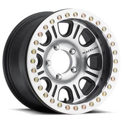 Raceline RT232-78550-19 RT232 Monster Beadlock 17x8.5 5x5 4" Backspace Wheel for 07-25 Jeep Wrangler JK, JL & Gladiator JT