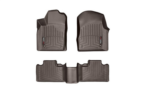 WeatherTech 474851-473242 Front & Rear FloorLiners Tan for 13-15 Jeep Grand Cherokee & Durango with 2nd Row Bench Seat