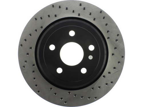 StopTech 128.58007L Ultra-Premium Sport Cross-Drilled Left Rear 330mm Vented Disc Brake Rotor for 11-20 Jeep Grand Cherokee, Durango 3.6L & 5.7L HEMI