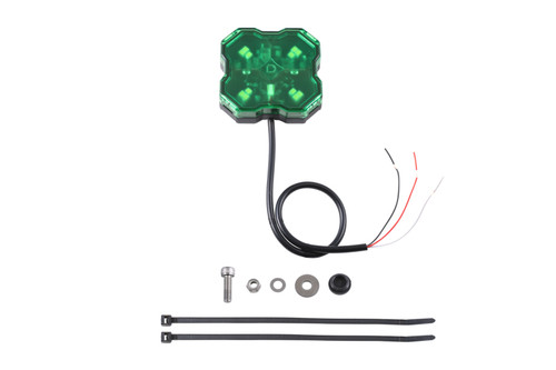 Diode Dynamics DD7432 Stage Series Green LED Rock Light Bare Wire