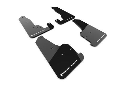 Rally Armor MF134-UR-BLK-WH Black Mud Flaps White Logo for 18-21 Jeep Grand Cherokee Trackhawk