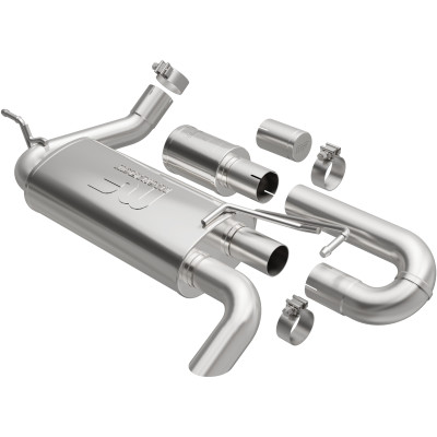 MagnaFlow 19668 Overland Series Axle-Back Performance Exhaust System for 07-18 Jeep Wrangler JK 3.6/3.8L