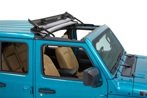 Bestop 52454-35 Sunrider For Hardtop Black Diamond Sailcloth for 18-26 Jeep Wrangler JL & 20-26 Gladiator JT