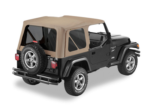 Bestop 51180-33 OEM Replace-A-Top with Tinted Windows Dark Tan for 97-02 Jeep Wrangler TJ