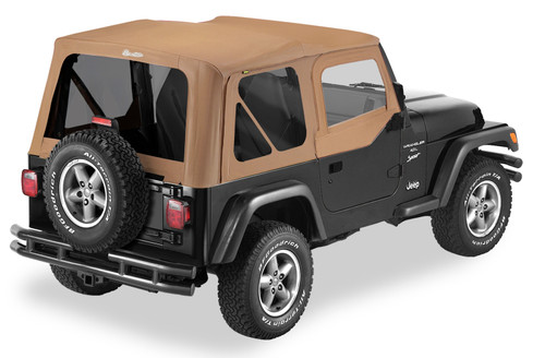 Bestop 79124-37 OEM Replace-A-Top with Tinted Windows Spice Sailcloth for 97-02 Jeep Wrangler TJ