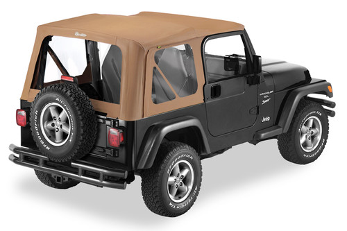 Bestop 79122-37 OEM Replace-A-Top with Clear Windows Spice Sailcloth for 97-02 Jeep Wrangler TJ