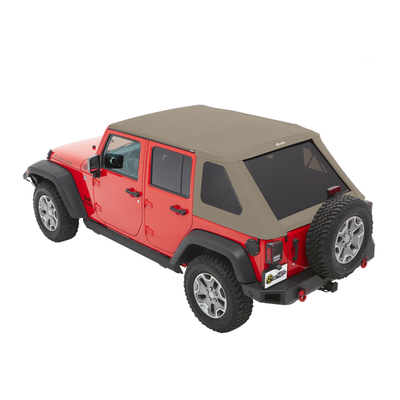 Bestop 07-18 Jeep Wrangler JK 4-Door Trektop Glide (Pebble Beige)