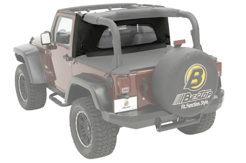 Bestop Around Windjammer - 07-18 Jeep Wrangler JK 2-Door Wrap (Black Diamond)