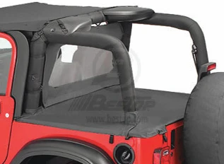Bestop 90022-35 Duster Deck Cover Black Diamond for 03-06 Jeep Wrangler TJ with Factory Hardtop
