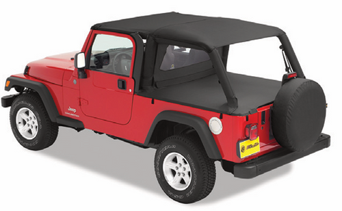 Bestop 90024-35 Duster Deck Cover Black Diamond for 04-06 Jeep Wrangler TJ Unlimited