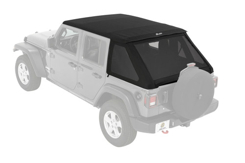 Bestop 56863-35 Trektop Slantback Black Diamond for 18-26 Jeep Wrangler Unlimited JL