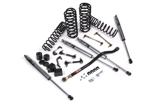 JKS Manufacturing JSPEC119KFA 3.5" J-Venture Lift Kit FOX 2.0 Adventure Shocks Standard Rate Coils for 18-24 Jeep Wrangler Unlimited JL 4 Door