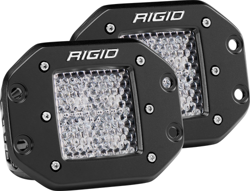 Rigid Industries 212513 D-Series PRO LED Flood Diffused Lights White Flush Mount