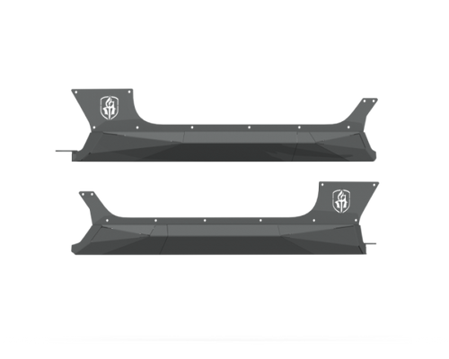 DISCONTINUED Road Armor 2018+ Jeep Wrangler JL 2-Door Stealth Rocker Guards - Tex Blk