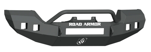 Road Armor 5183F4B Stealth Front Full Width Winch Bumper with Tubular Pre-Runner Guard for 18-26 Jeep Wrangler JL & 20-26 Gladiator JT