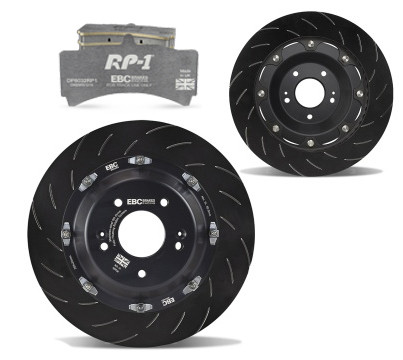 EBC S29KF1027 S29K RP1 Pad & Two-Piece Floating Rotor Front Kit for 18-21 Jeep Grand Cherokee Trackhawk, 2021 & 23-26 Durango SRT Hellcat
