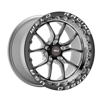 WELD Racing 85HB7110W62F S85 RT-S 17x11 6.2" Backspace Black Center Rear Beadlock Wheel for 18-23 Challenger & Charger Widebody