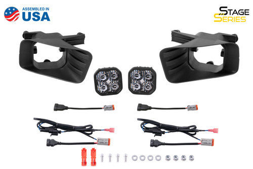 Diode Dynamics DD7082 SS3 SAE/DOT Max Type Fog Light Kit Yellow for 09-12 Dodge/RAM 1500 & 10-18 2500/3500