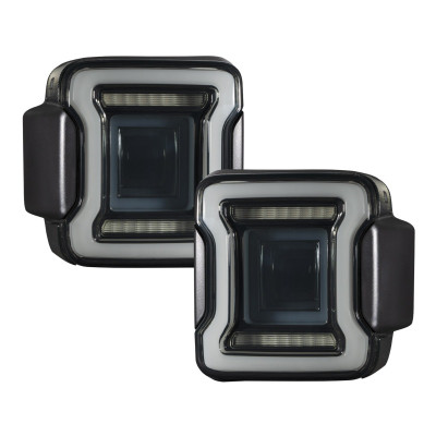 Form Lighting FL0014 LED Tail Lights Smoked for 18-23 Jeep Wrangler JL