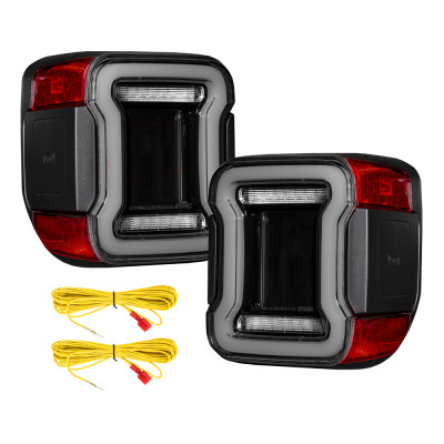 Form Lighting FL0022 LED Tail Lights Smoked for 20-26 Jeep Gladiator JT