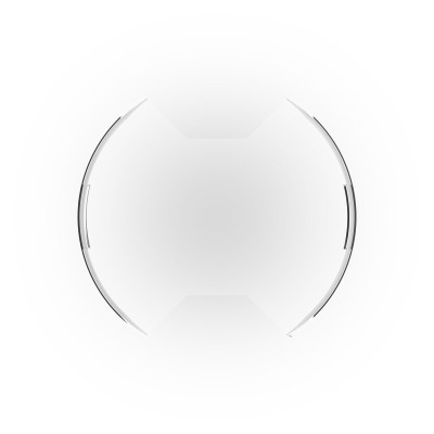 KC HiLiTES 5207 8" SlimLite LED Light Shield Clear