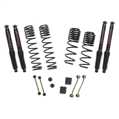 Skyjacker JL25EBPBLT 2.5" Dual Rate Long Travel Suspension Lift Kit with Black MAX Shocks for 21-25 Jeep Wrangler JL 4xe non-Rubicon