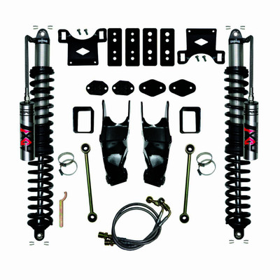 Skyjacker JK42RFLSBO Rear ADX 2.0 Adventure Series Remote Reservoir Coil Over Shock Kit 3.5-4.5" Lift for 07-18 Jeep Wrangler JK