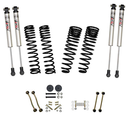 Skyjacker G251RKXMLTD 2.5" Front 1" Rear Dual Rate Long Travel Coil Spring Lift Kit with ADX 2.0 Shocks for 20-26 Jeep Gladiator JT 3.0L EcoDiesel Rubicon