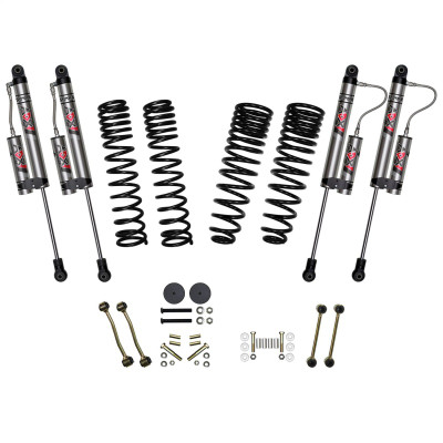 Skyjacker G251RKXLTD 2.5" Front 1" Rear Dual Rate Long Travel Coil Spring Lift Kit with ADX 2.0 Remote Reservoir Shocks for 20-26 Jeep Gladiator JT 3.0L EcoDiesel Rubicon