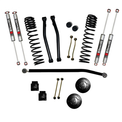 Skyjacker G350RPMLT 3.5" Front 2" Rear Dual Rate Long Travel Coil Spring Lift Kit with M95 Monotube Shocks for 20-26 Jeep Gladiator JT 3.6L Rubicon