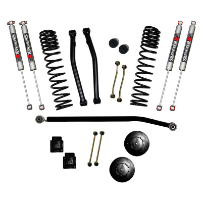 Skyjacker G350PMLTD 3.5" Front 2" Rear Dual Rate Long Travel Coil Spring Lift Kit with M95 Monotube Shocks for 20-26 Jeep Gladiator JT 3.0L EcoDiesel non-Rubicon